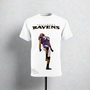 Baltimore Ravens Ray  Tee Shirt White