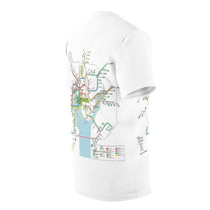 Washington Dc Metro Map Tee Shirt
