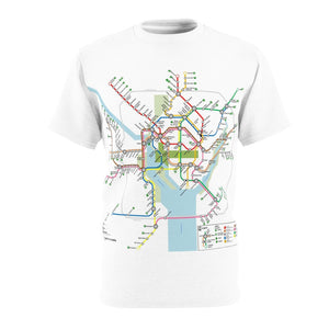 Washington Dc Metro Map Tee Shirt